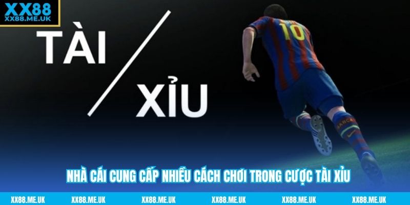 Nhà cái cung cấp nhiều cách chơi trong cược tài xỉu